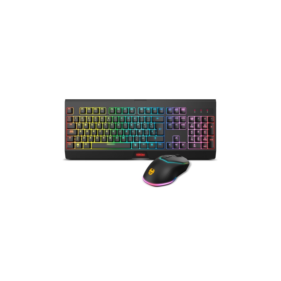 14229-Krom KABALA teclado Raton incluido RF inalambrico QWERTY Espanol Negro 14229-Krom KABALA teclado Raton incluido RF inalambrico QWERTY Espanol Negro