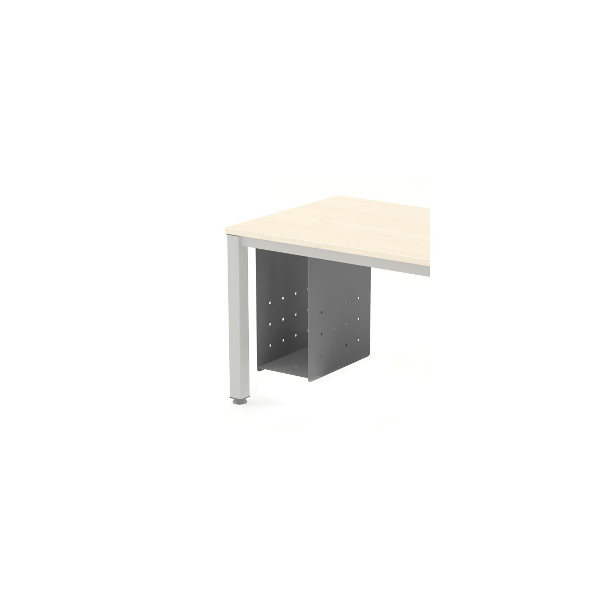 SOPORTE CPU PARA  MESAS WORK EXECUTIVE TOTAL BLANCA GRIS ALUMINIO 2943