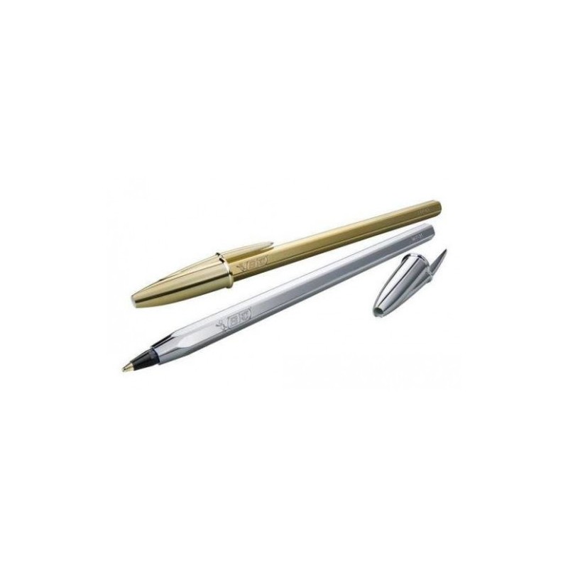 1438-BOLIGRAFO CRISTAL CELEBRATE TRAZO 0,4 MM. COLOR PLATA BIC 921339