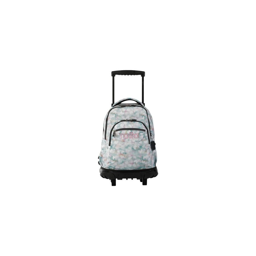 14598-MOCHILA ESCOLAR CON RUEDAS CORAZONES PASTEL TOTTO MA03ECO006-2311P-4HX