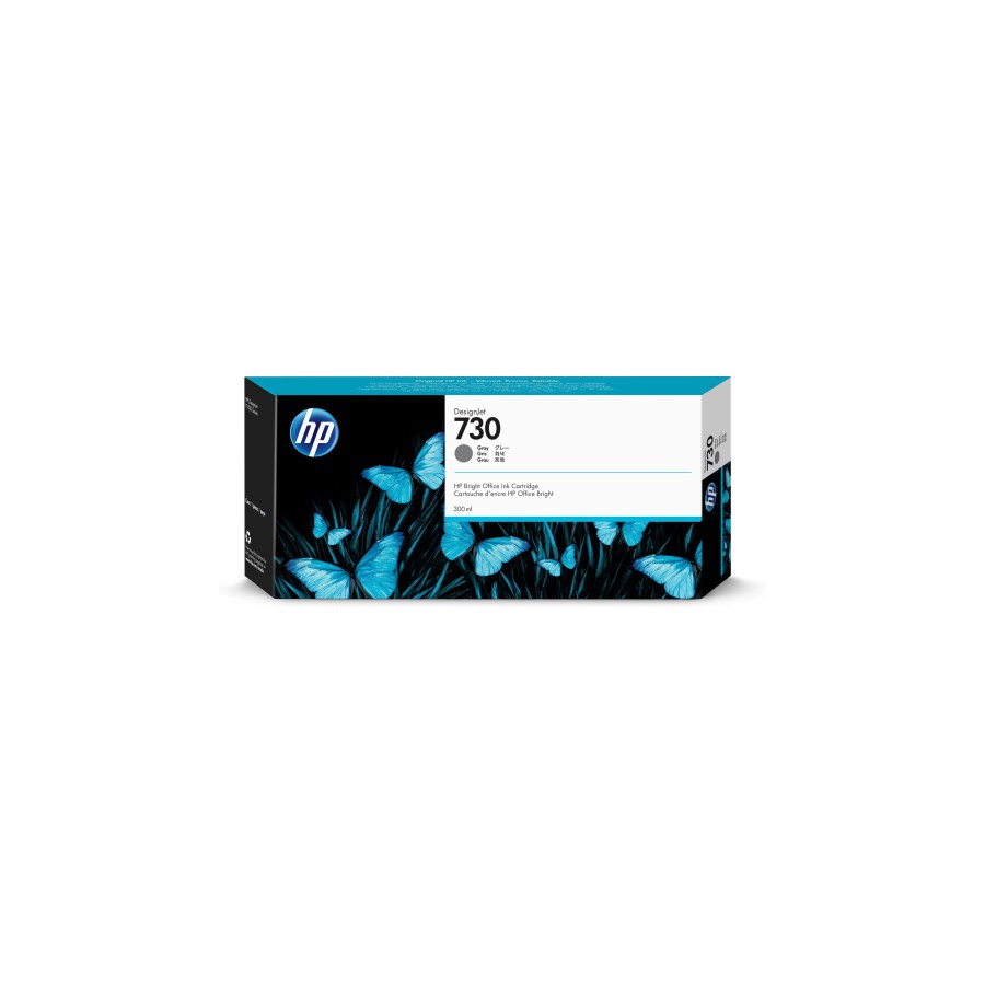 14678-HP 730 TINTA GRIS 300ML (P2V73A)