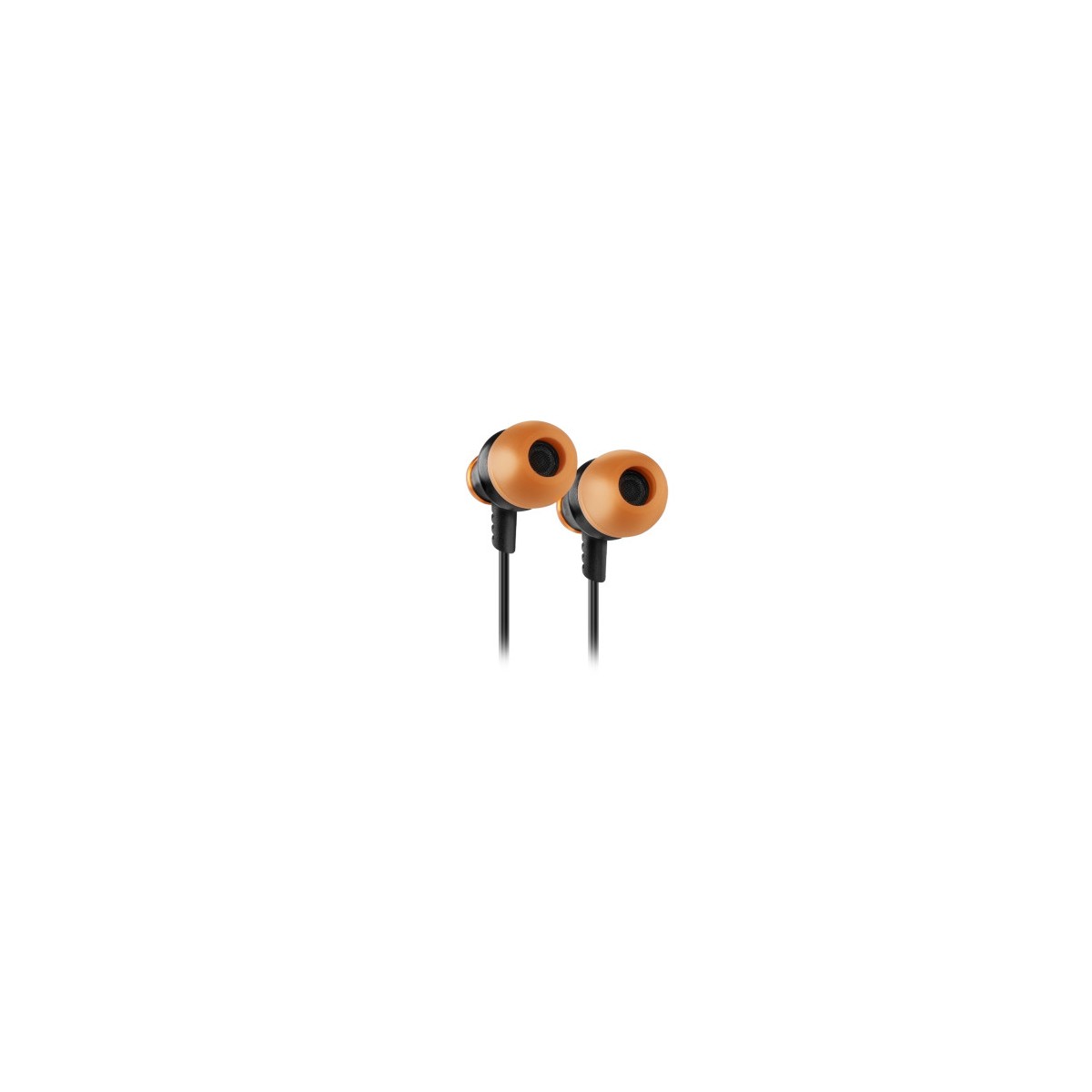 Krom Kinear Auriculares Alambrico Dentro de oido Juego Negro Naranja