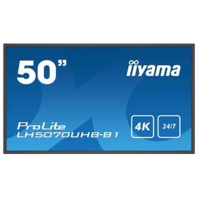 iiyama LH5070UHB B1 pantalla de senalizacion Pantalla plana para senalizacion digital 1257 cm 495 VA 700 cd m 4K Ultra HD Negro