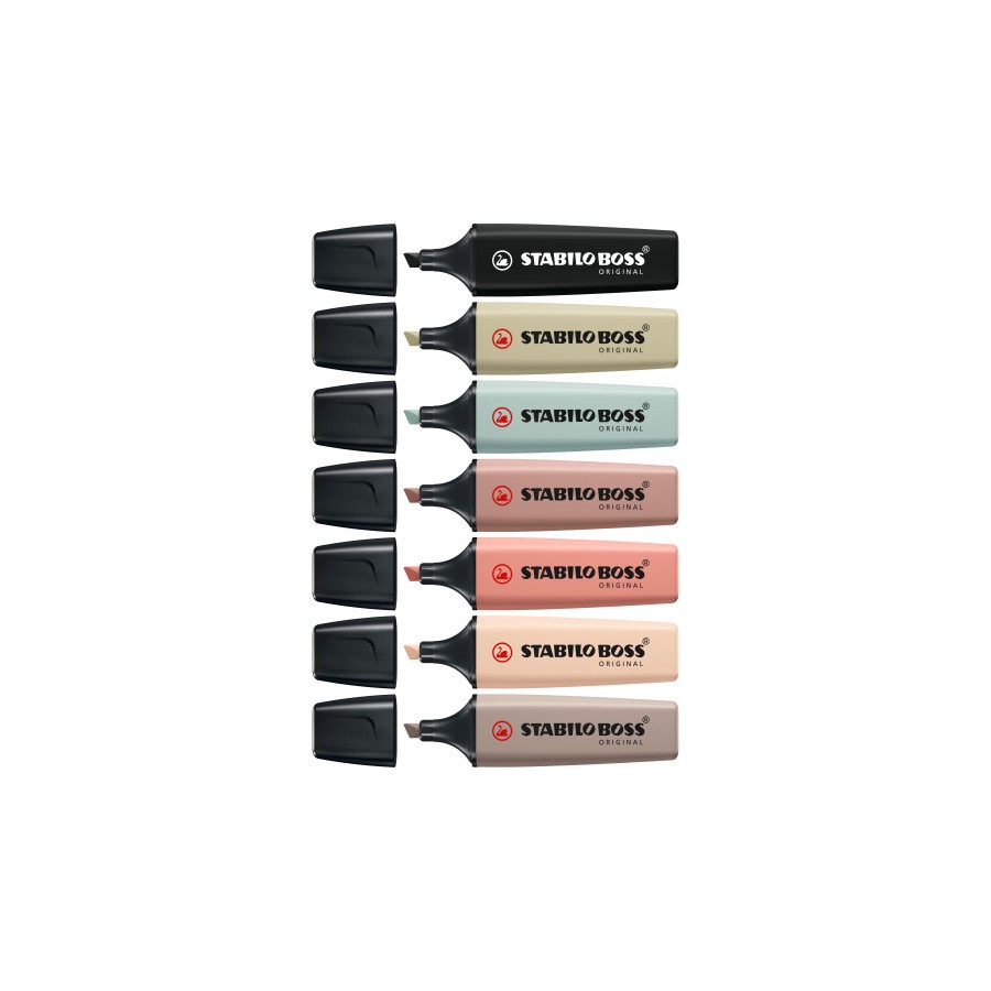 14846-STABILO BOSS NatureColors marcador 6 pieza(s) Punta de cincel Negro, Bronce, Verde, Gris, Verde claro 14846-STABILO BOSS NatureColors marcador 6 pieza(s) Punta de cincel Negro, Bronce, Verde, Gris, Verde claro