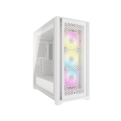 CAJA CORSAIR ICUE 5000D RGB AIRFLOW CRISTAL TEMPLADO BLANCA CC 9011243 WW