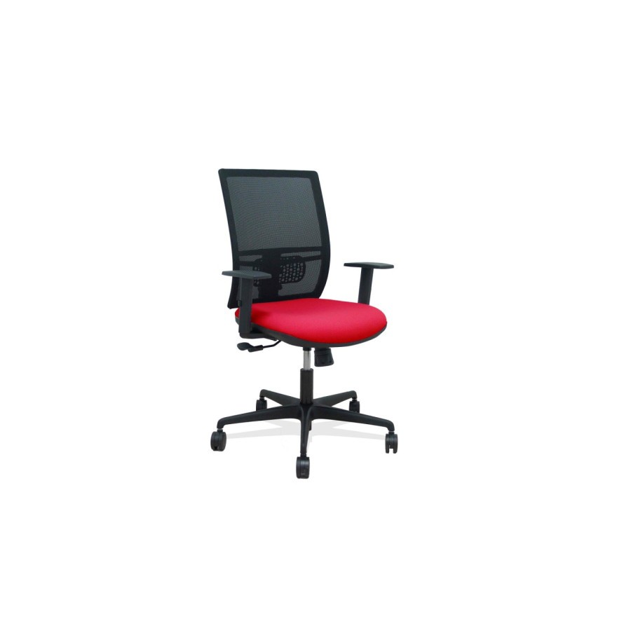 14943-SILLA YUNQUERA SINCRO MALLA NEGRA BALI ROJO BRAZO REGULABLE PIQUERAS Y CRESPO 400SM840B350B10B68R65 14943-SILLA YUNQUERA SINCRO MALLA NEGRA BALI ROJO BRAZO REGULABLE PIQUERAS Y CRESPO 400SM840B350B10B68R65