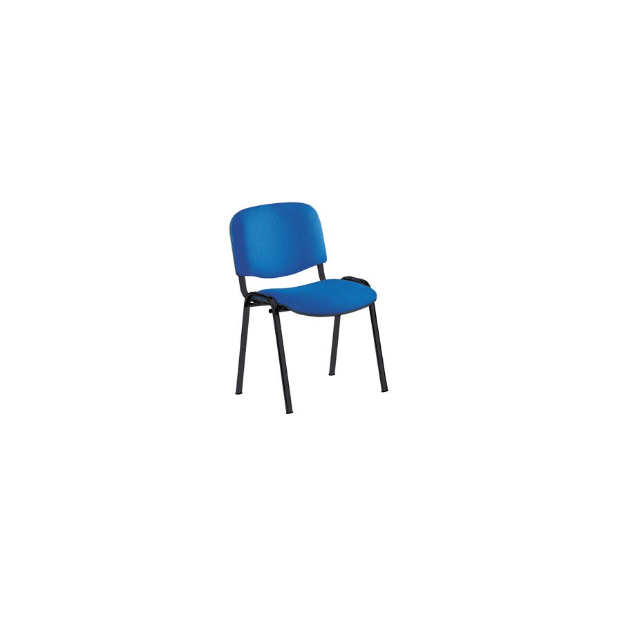14954-SILLA CONFIDENTE ESTRUCTURA DE TUBO METALICO RESPALDO Y ASIENTO TAPIZADOS COLOR AZUL ROCADA 965/3