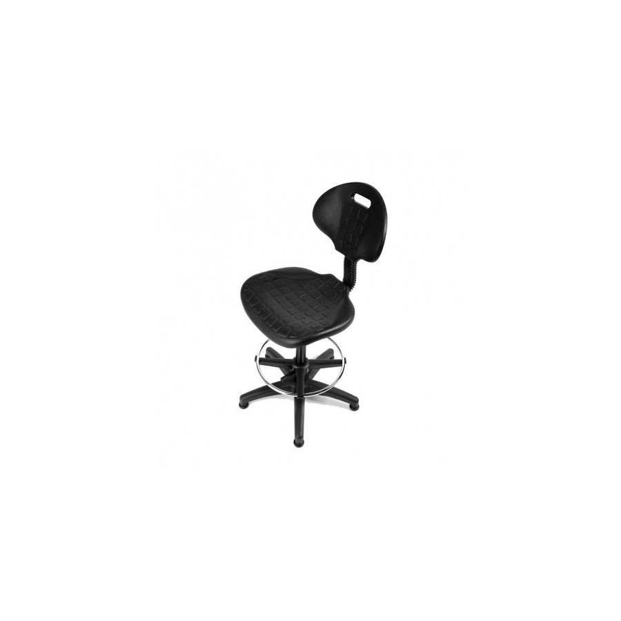 14957-TABURETE CON ASIENTO Y RESPALDO CON REPOSAPIES METALICO REGULABLE EN ALTURA ROCADA 925N