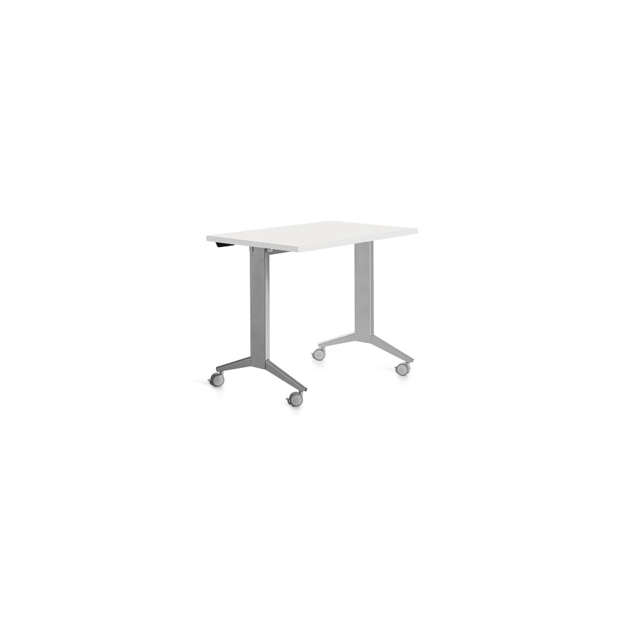 14963-MESA MESA CON TABLERO ABATIBLE 120X60CM COLOR GRIS ALUMINIO/BLANCO ROCADA 2000FD04 14963-MESA MESA CON TABLERO ABATIBLE 120X60CM COLOR GRIS ALUMINIO/BLANCO ROCADA 2000FD04