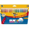 1502-ESTUCHE 24 ROTULADORES ULTRALAVABLES KID COULEUR TRAZO 0,8MM. BIC 9117373
