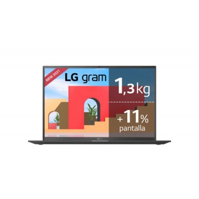 LG Gram 17Z95P GAA78B ordenador portatil Netbook 432 cm 17 WQXGA Intel Core i7 16 GB LPDDR4x SDRAM 512 GB SSD Wi Fi 6 80211ax W