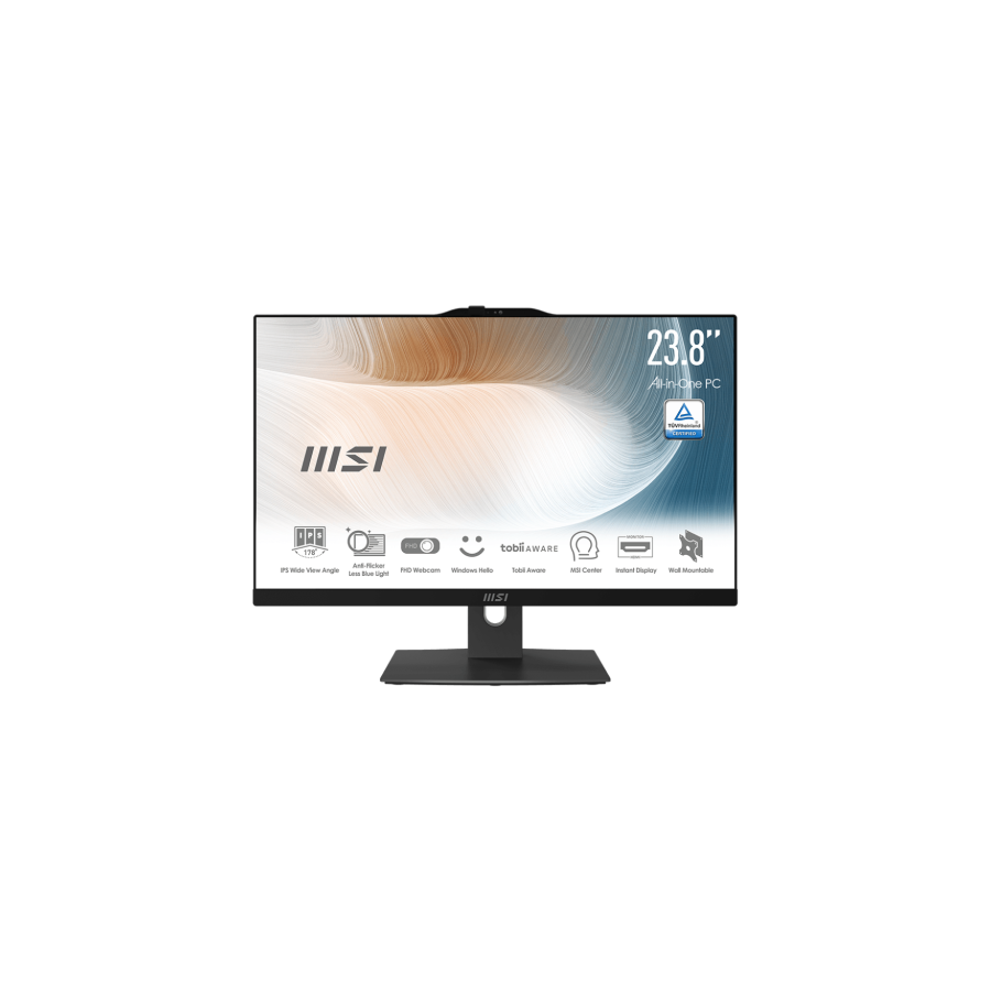 15149-MSI AIO MODERN AM242TP 12M-823ES. 23.8" (60CM). PLANO. IPS. TACTIL. I5-1235U. DDR4 SDRAM 16GB (8GB*2). 512 GB PCIE