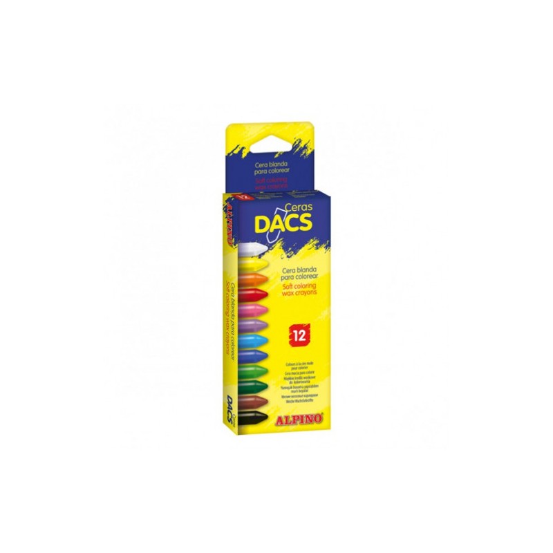 1524-ESTUCHE DE 12 UNIDADES CERAS DACS BLANDAS NO MANCHAN DACS DA050290