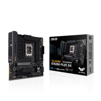 PLACA ASUS TUF GAMING B760M PLUS D4INTEL1700B7604DDR4MATX