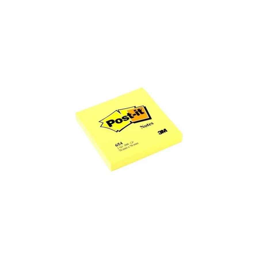 15526-BLOC 100 HOJAS NOTAS ADHESIVAS 76X76MM COLORES SURTIDOS 654 ENCELOFANADO CAJA DISPENSADORA 6820-COL-W10 POST-IT 71
