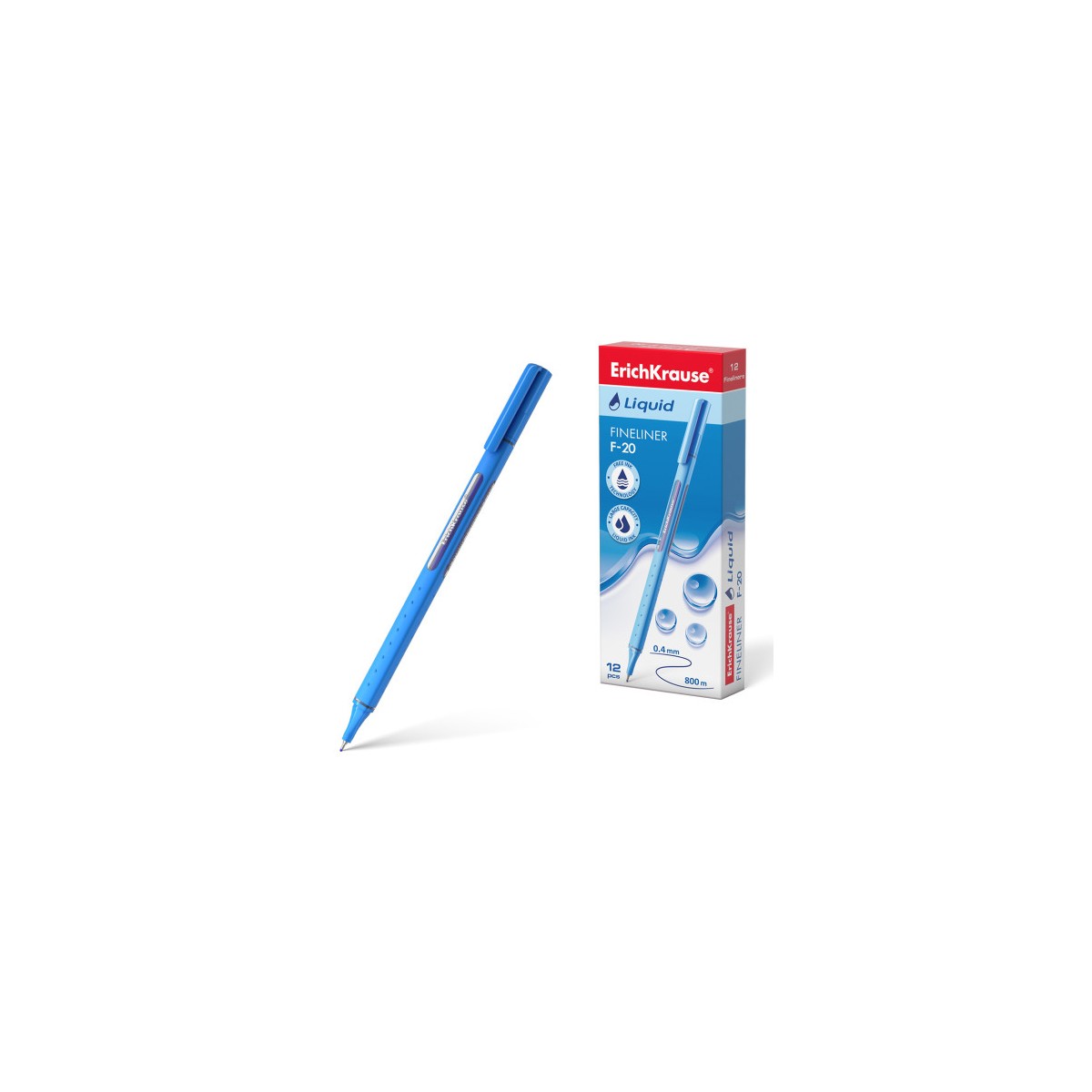 FINELINER LIQUID F 20 COLOR DE LA TINTA AZUL ERICH KRAUSE 47969