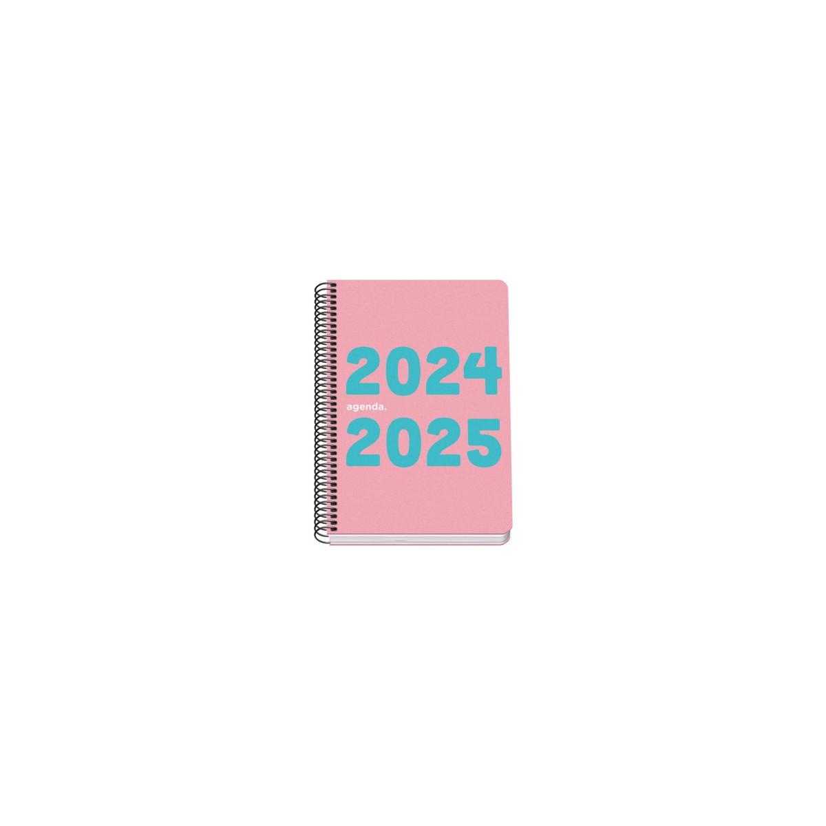 AGENDA ESCOLAR 2024 2025 TAMANO A5 TAPA POLIPROPILENO DiA PaGINA MEMORY BASIC ROSA DOHE 51756