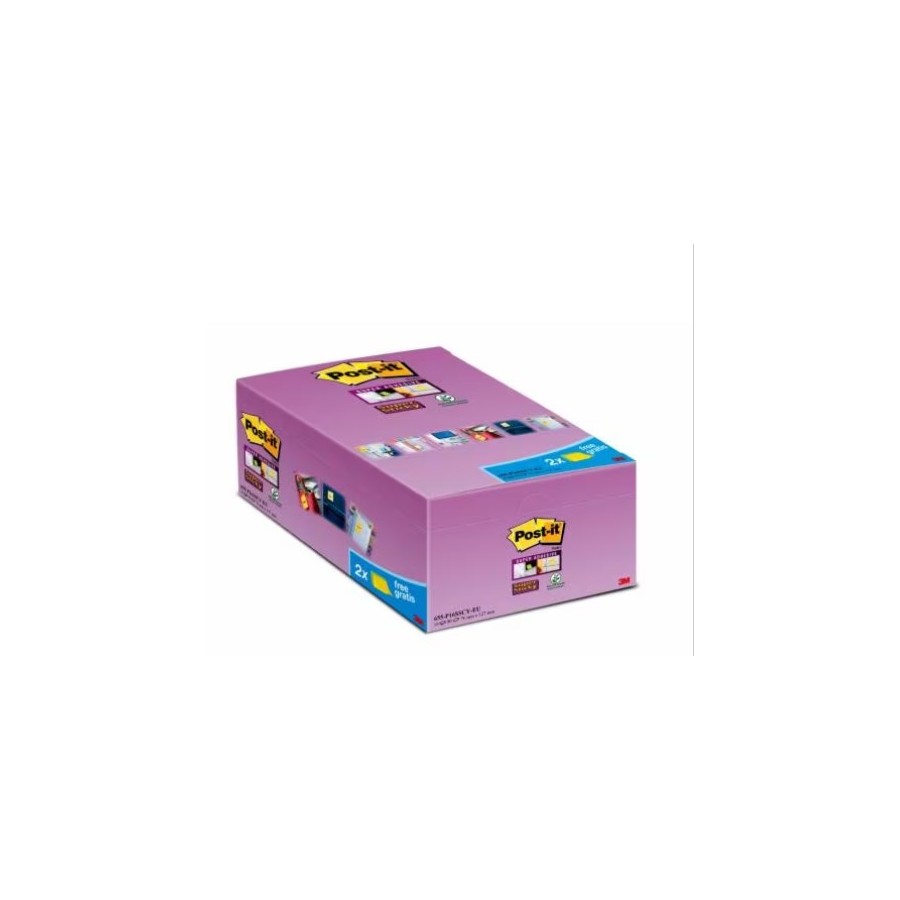 15550-PACK 4 BLOCS 270 HOJAS NOTAS ADHESIVAS 76X76MM SUPER STICKY CANARY YELLOW 2028-SSCYPPX4 POST-IT 7100321358 15550-PACK 4 BLOCS 270 HOJAS NOTAS ADHESIVAS 76X76MM SUPER STICKY CANARY YELLOW 2028-SSCYPPX4 POST-IT 7100321358
