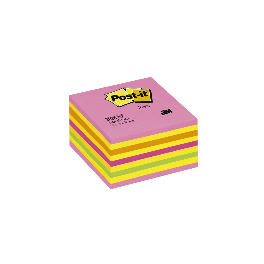 15551-CUBO 450 HOJAS NOTAS ADHESIVAS 76X76MM COLORES NEON 2028-NP POST-IT 7100200378 15551-CUBO 450 HOJAS NOTAS ADHESIVAS 76X76MM COLORES NEON 2028-NP POST-IT 7100200378