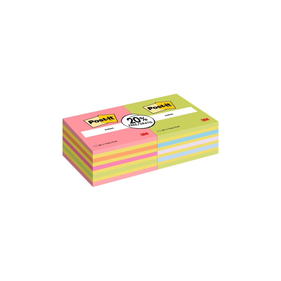15555-PACK 2 BLOCS 450 HOJAS NOTAS ADHESIVAS 76X76MM COLORES SURTIDOS 2028-OCPPX2 POST-IT 7100321423 15555-PACK 2 BLOCS 450 HOJAS NOTAS ADHESIVAS 76X76MM COLORES SURTIDOS 2028-OCPPX2 POST-IT 7100321423