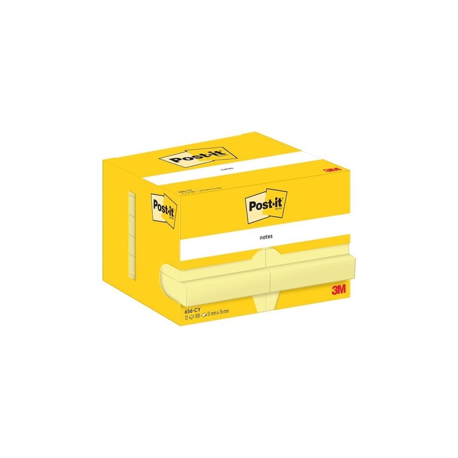 15581-PACK 12 BLOCS 100 HOJAS NOTAS ADHESIVAS 51X76MM CANARY YELLOW CAJA CARTON 656 POST-IT 7100290170 15581-PACK 12 BLOCS 100 HOJAS NOTAS ADHESIVAS 51X76MM CANARY YELLOW CAJA CARTON 656 POST-IT 7100290170