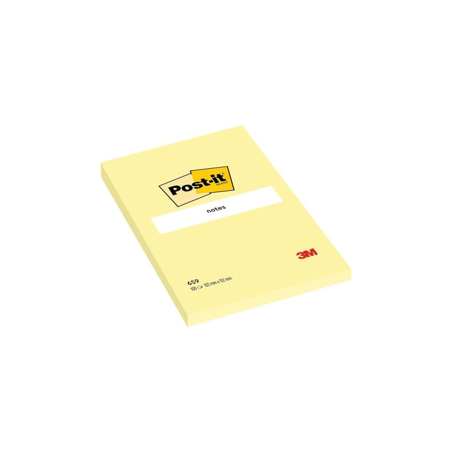 15582-BLOCS 100 HOJAS NOTAS GRANDES ADHESIVAS 101X152MM CANARY YELLOW 659 POST-IT 7100172752 15582-BLOCS 100 HOJAS NOTAS GRANDES ADHESIVAS 101X152MM CANARY YELLOW 659 POST-IT 7100172752