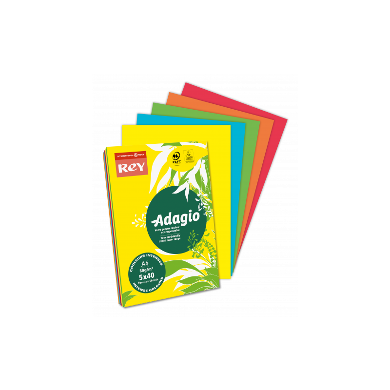 1563-PAQUETE 500H PAPEL 80GR A4 AZUL INTENSO ADAGIO 40002489 1563-PAQUETE 500H PAPEL 80GR A4 AZUL INTENSO ADAGIO 40002489