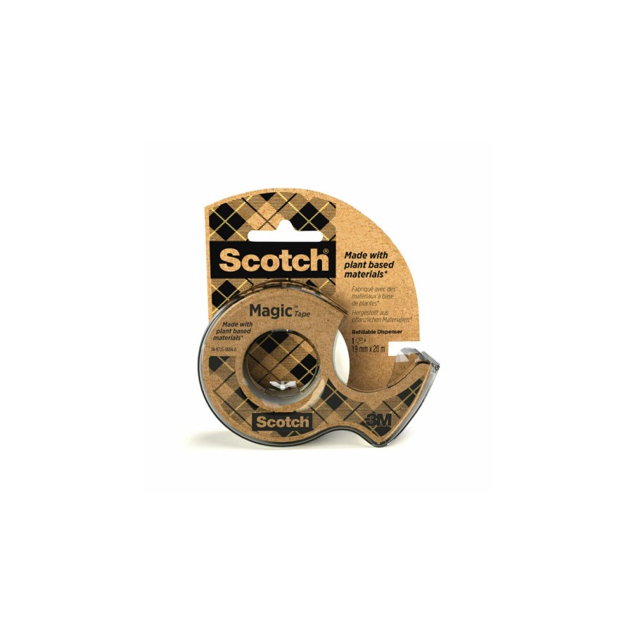 15668-ROLLO CINTA INVISIBLE 19MM X 20M MAGICDE ORIGEN VEGETAL CON DISPENSADOR RECICLADO 9-1920D SCOTH 7100082821 15668-ROLLO CINTA INVISIBLE 19MM X 20M MAGICDE ORIGEN VEGETAL CON DISPENSADOR RECICLADO 9-1920D SCOTH 7100082821