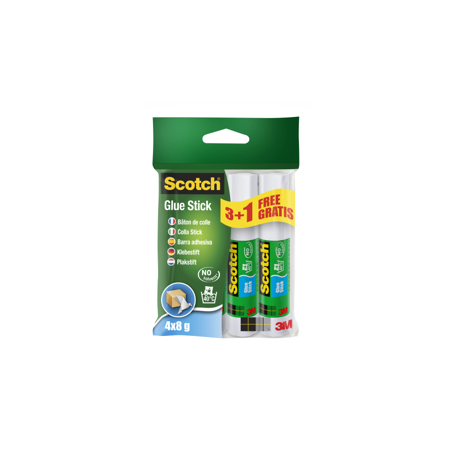 15672-PACK 3+1 BARRAS ADHESIVO PERMANENTE 8G 6232SN SCOTH 7100115629 15672-PACK 3+1 BARRAS ADHESIVO PERMANENTE 8G 6232SN SCOTH 7100115629