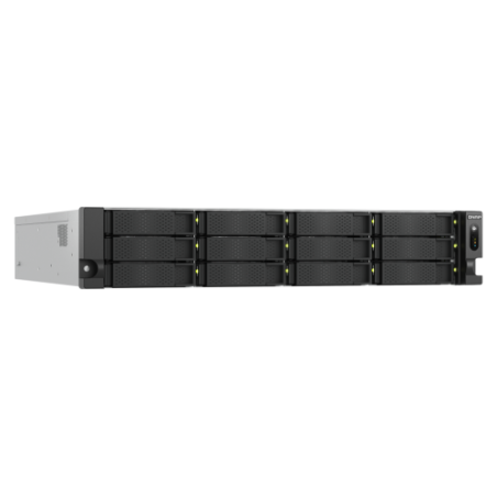15746-QNAP TS-H1277AXU-RP NAS Bastidor (2U) Ethernet Negro E-2136