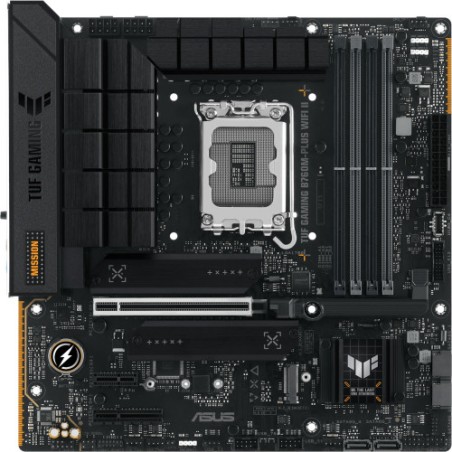 15798-PLACA ASUS TUF GAMING B760M-PLUS WIFI II,INTEL,1700,B760,4DDR5,128GB,HDMI+DP,4SATA+2M.2,5USB3.2+1USB-C,2.5GB+WIFI+