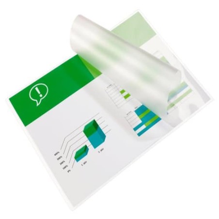 1581-CAJA DE 100 BOLSAS DE PLASTIFICACION 216X303 FORMATO A4 125 MICRAS BRILLO GBC 3200723