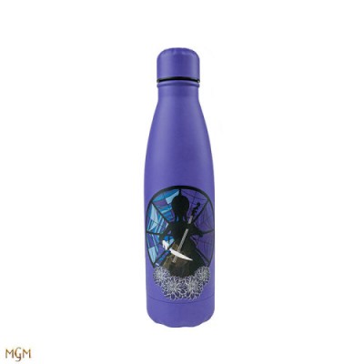 BOTELLA METaLICA WEDNESDAY CON CELLO MORADO 500ML CINEREPLICAS CR4071