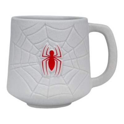 TAZA 3D TELARANA Y LOGO SPIDER MAN 450 ML PALADONE PP11689MCV2