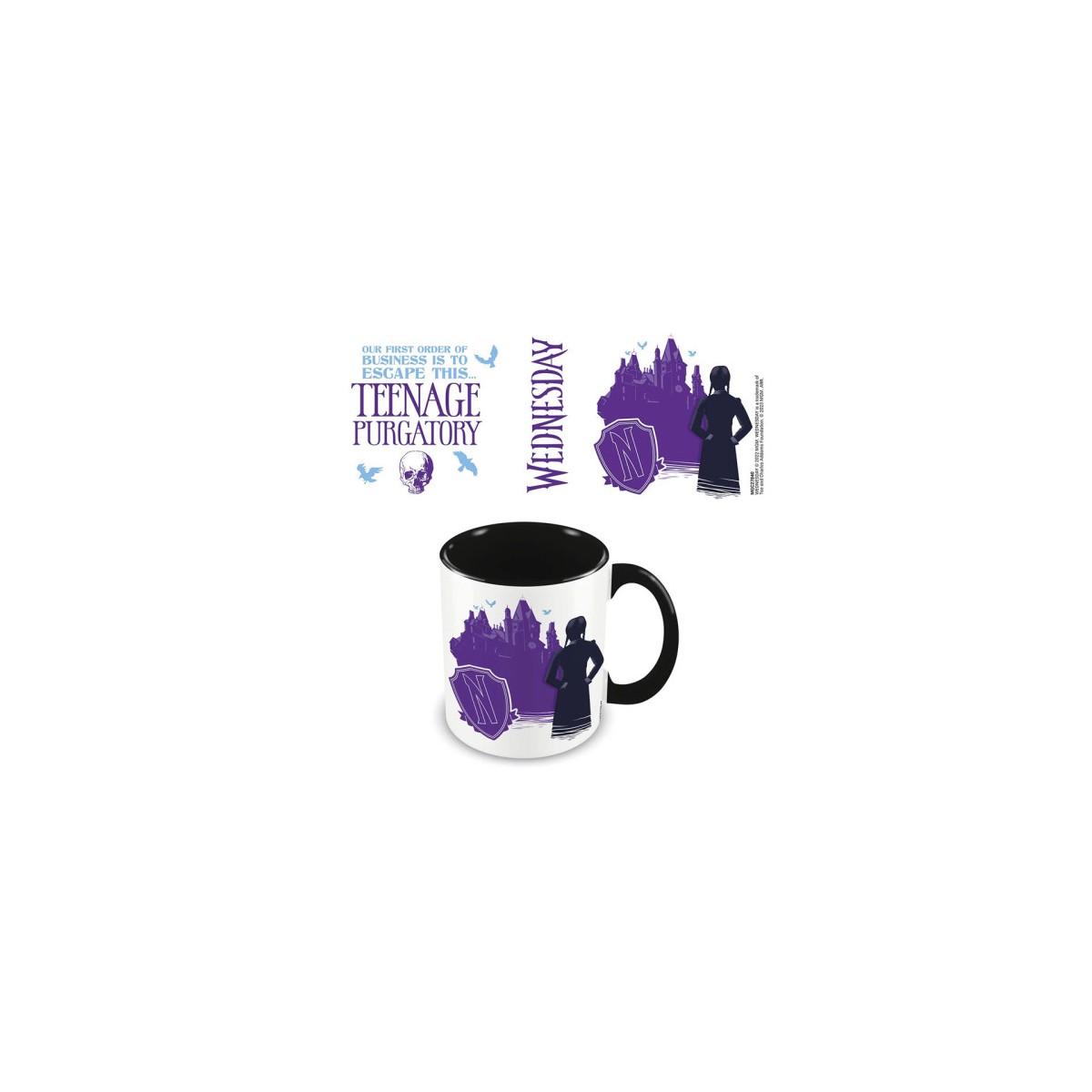 TAZA DESAYUNO COLOR MIeRCOLES PURGATORIO ADOLESCENTE PYRAMID INTERNATIONAL MGC27840