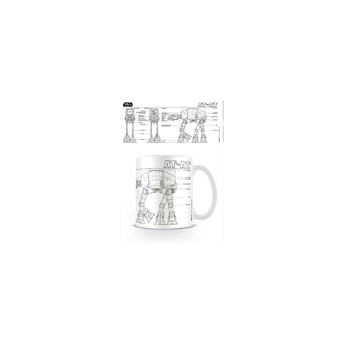 TAZA DESAYUNO STAR WARS PLANO AT AT PYRAMID INTERNATIONAL MG23476