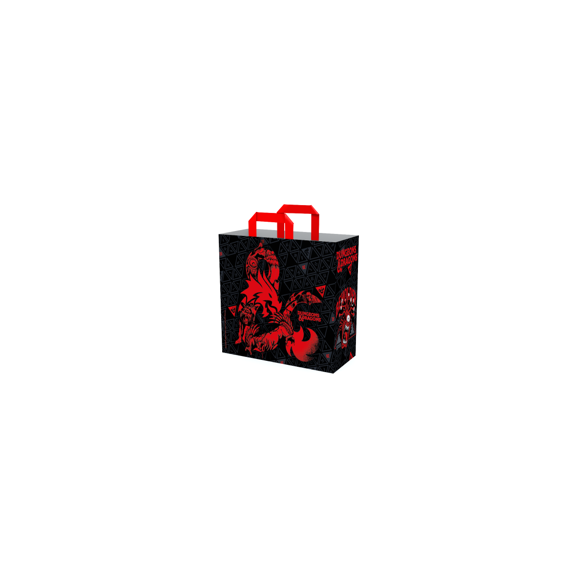 Konix KX DND SHOPPING BAG MONSTERS Negro Rojo Bolso grande