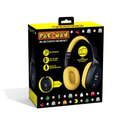 Konix 82541120664 auricular y casco Auriculares Inalambrico y alambrico Diadema Llamadas Musica Bluetooth Negro Amarillo