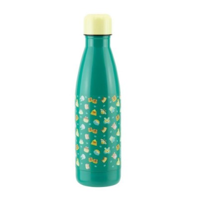 Paladone Animal Crossing Metal Water Bottle Uso diario 460 ml Acero inoxidable Color aguamarina