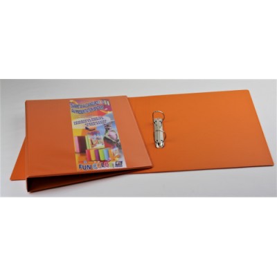 CARPETA DIN A4 2 ANILLAS MIXTAS 25MM NARANJA IBERPLAS 8425FCM213