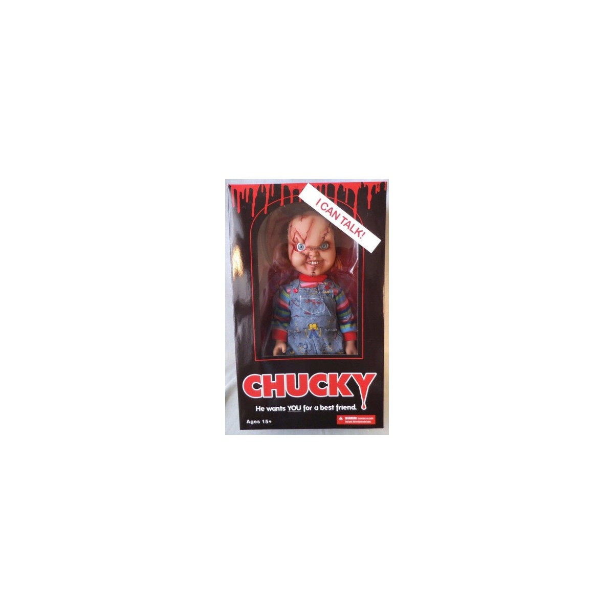 MUNECO DIABoLICO CHUCKY TAMANO REAL CON EFECTO DE SD TOYS MEZMEZ78003