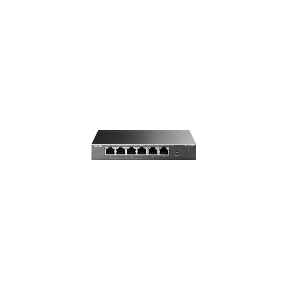 TP Link TL SF1006P switch No administrado Fast Ethernet 10 100 Energia sobre Ethernet PoE Negro