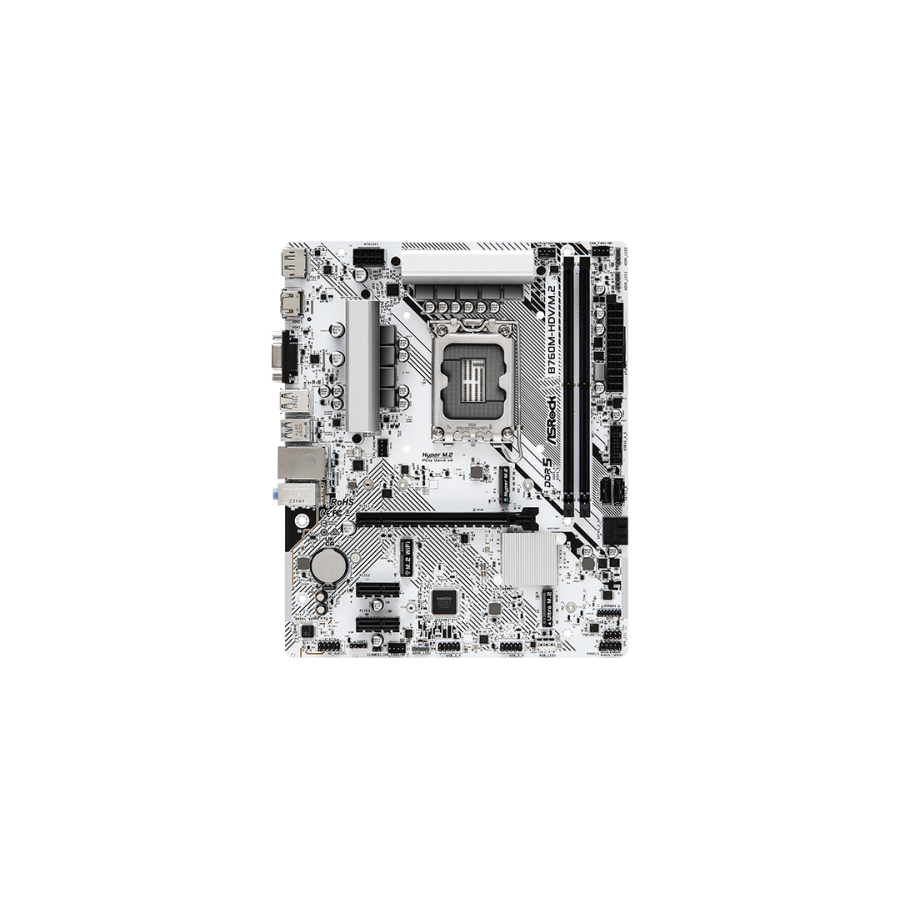 16041-Asrock B760M-HDV/M.2 placa base Intel B760 LGA 1700 micro ATX 16041-Asrock B760M-HDV/M.2 placa base Intel B760 LGA 1700 micro ATX