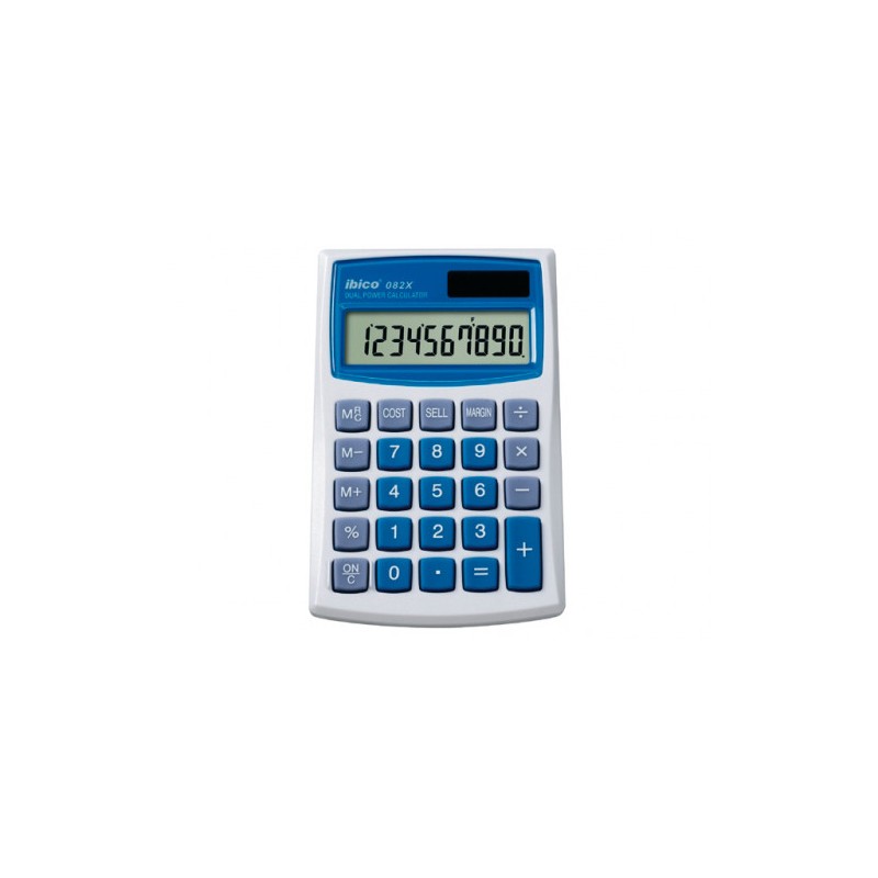 1608-CALCULADORA DE BOLSILLO DE 10 DIGITOS MODELO 082X SOLAR / PILA IBICO IB410017