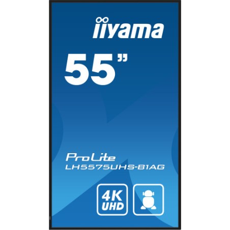 16226-iiyama ProLite Pantalla plana para senalizacion digital 138,7 cm (54.6") LCD Wifi 500 cd / m2 4K Ultra HD Negro Pr