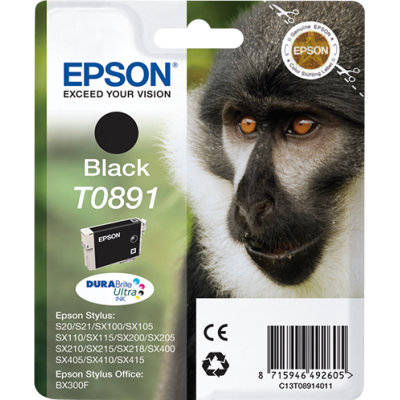 EPSON TINTA C13T08914011 NEGRO STYLUS S20 X205