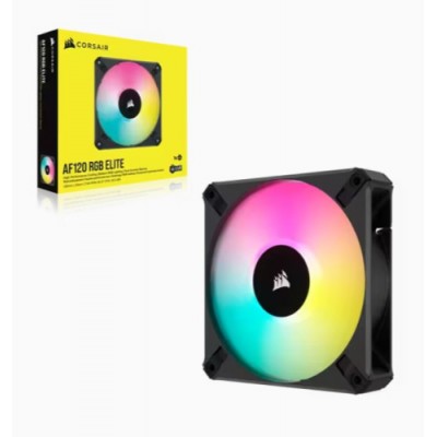 VENTILADOR CAJA CORSAIR AF ELITE SERIES AF120 RGB ELITE 120 MM FLUID DINAMIC AIRGUIDE SINGLE PACK CO 9050153 WW