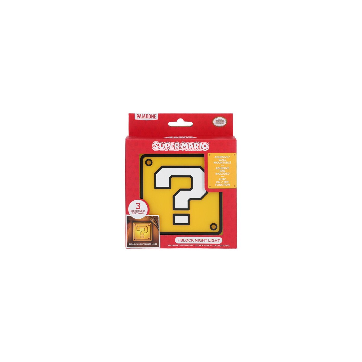 LaMPARA QUESTION BLOCK DE SUPER MARIO 19 CM PALADONE PP11595NN