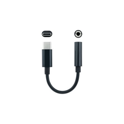 Nanocable Cable Adaptador Audio USB C M a Jack 35 H 11 cm Negro