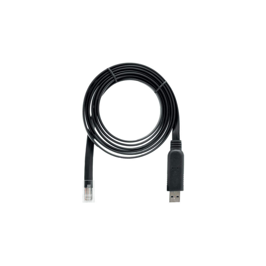 16369-QNAP CAB-CONSOLE-URJ45-1M8 cable USB 1,8 m RJ-45 USB A Negro